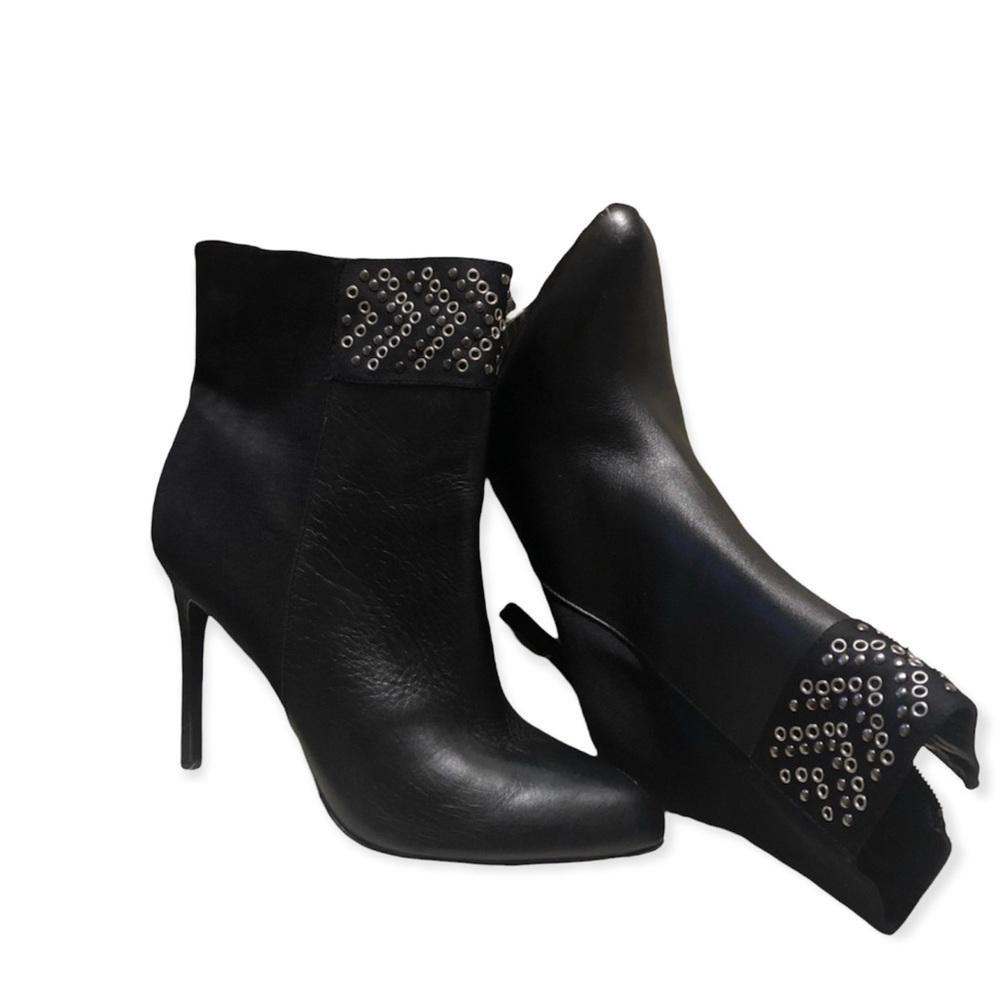 Adrianna Papell  Leather Ankle‎ Black Boots